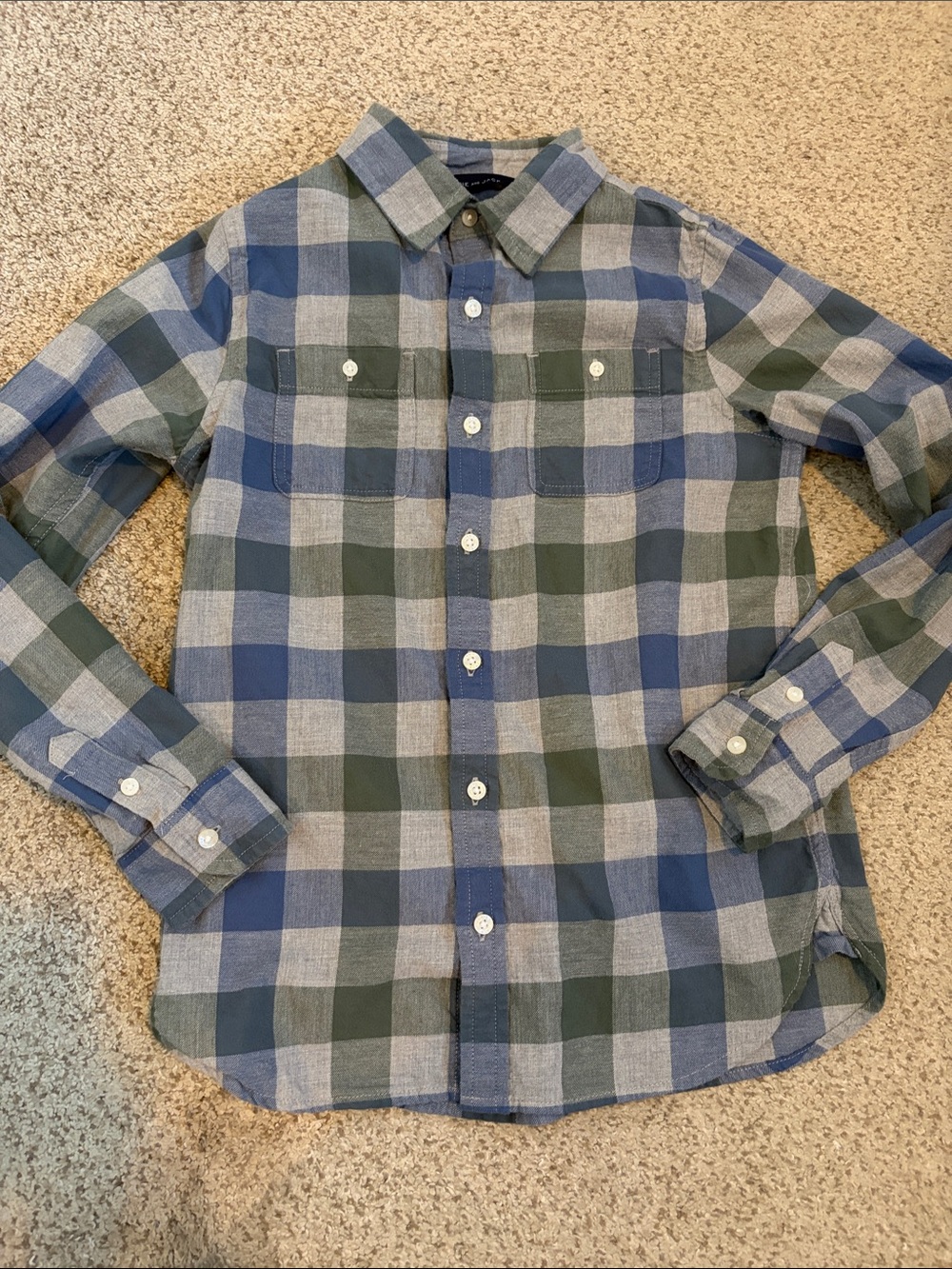 Janie & Jack Plaid Shirt, 10